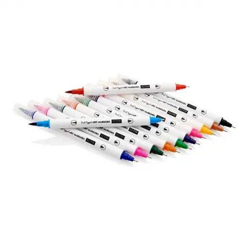 PREMIER STATIONERY Icon Dual Tipped Art Markers - Pack of 12