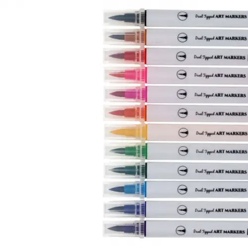 PREMIER STATIONERY Icon Dual Tipped Art Markers - Pack of 12