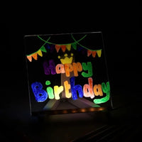 Acrylic LED Notice Board - 15cm x 15cm (Copy)