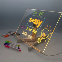 Acrylic LED Notice Board - 20cm x 30cm