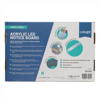 Acrylic LED Notice Board - 20cm x 30cm