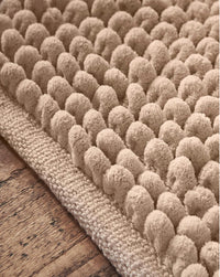 BIANCA Aspen Bobble Bath Runner 50x120cm - Natural