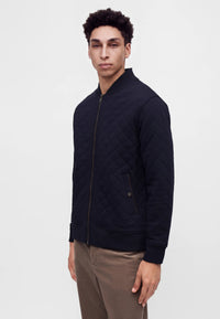 GANT Quilted Bomber Jacket - Navy