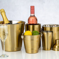 VINERS Barware Gold Single Wall Ice Bucket 1L