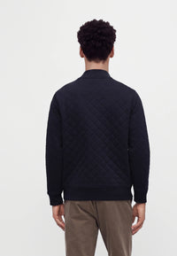 GANT Quilted Bomber Jacket - Navy