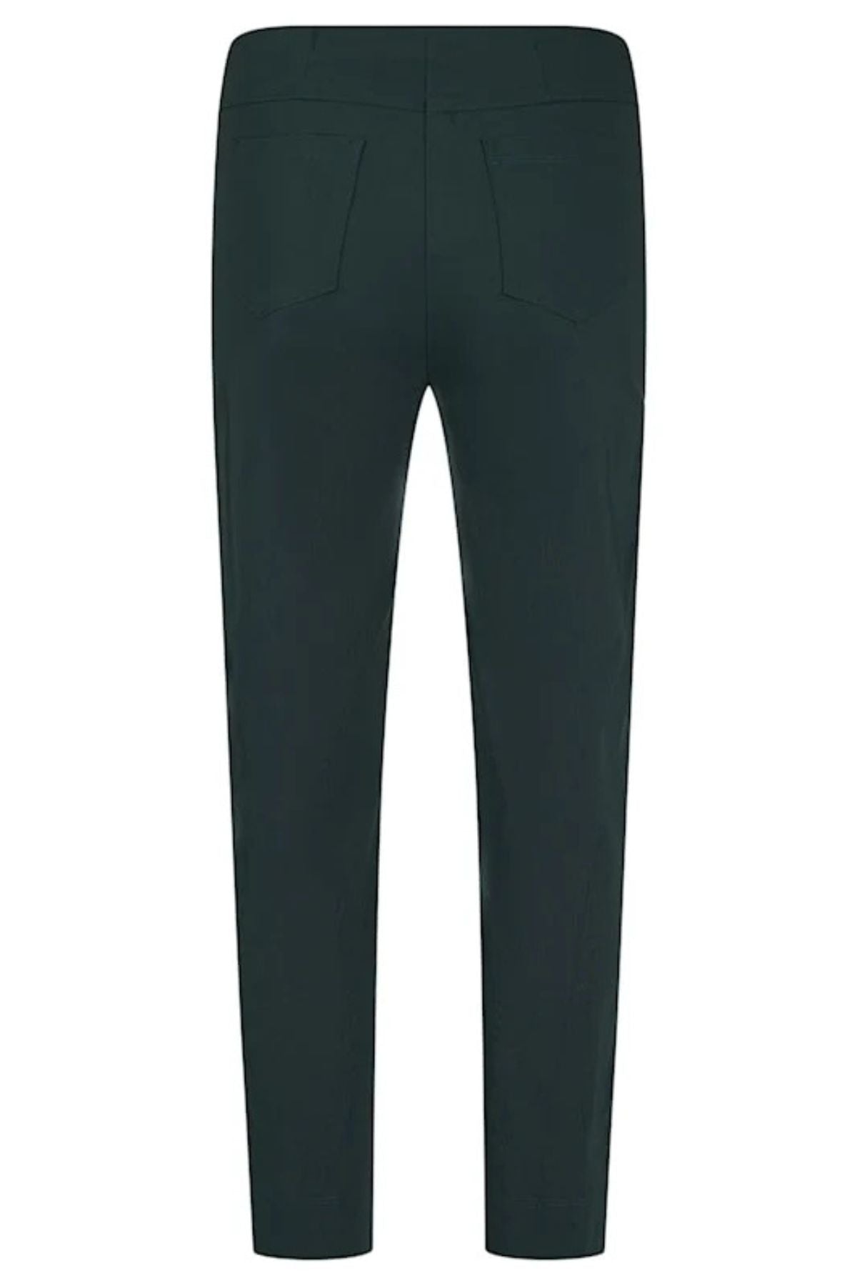 ROBELL Bella 09 Straight Fit 7/8 Trouser - Dark Green