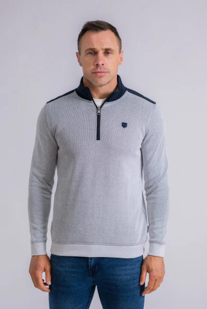 XV KINGS by Tommy Bowe Brisbane 1/4 Zip Top - Ocean Drift