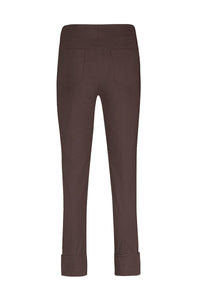 ROBELL Bella 09 Straight Fit 7/8 Trouser - Brown