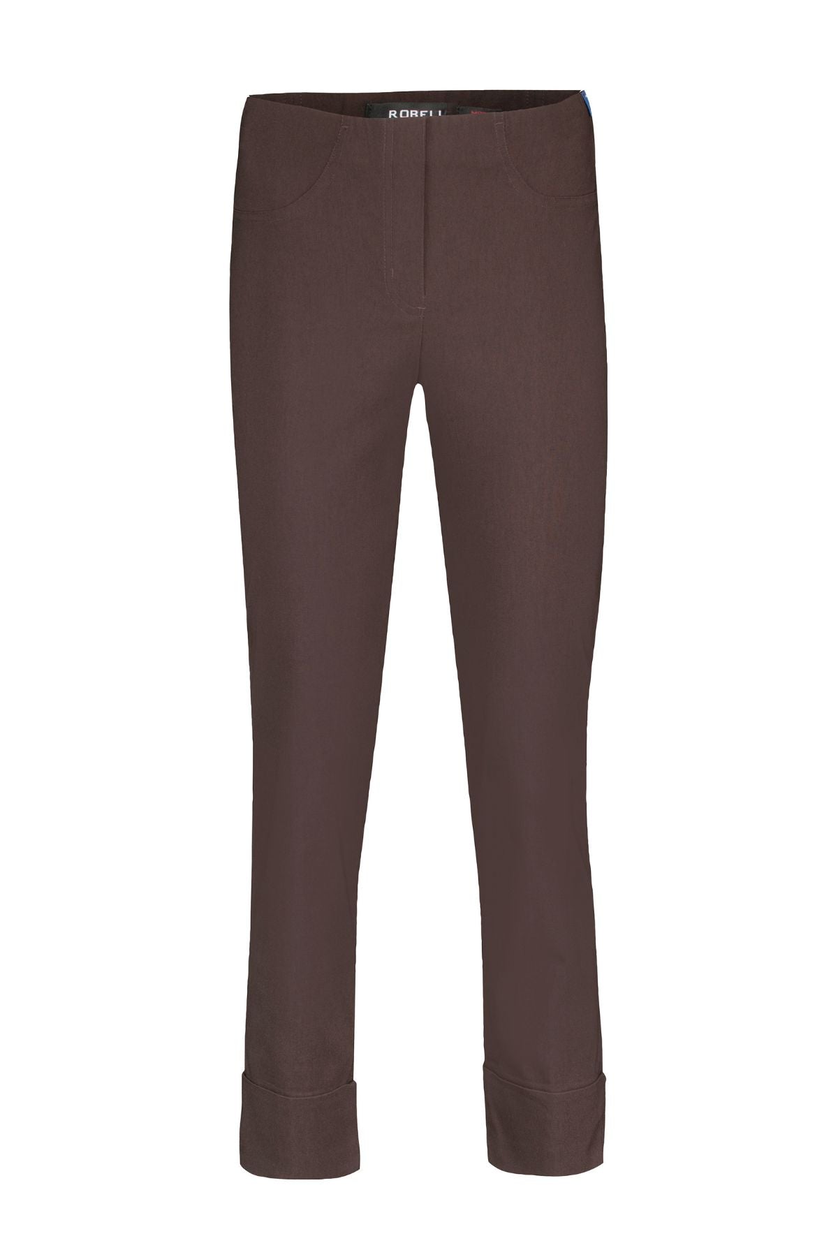ROBELL Bella 09 Straight Fit 7/8 Trouser - Brown