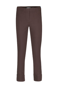 ROBELL Bella 09 Straight Fit 7/8 Trouser - Brown