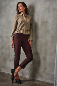 ROBELL Bella 09 Straight Fit 7/8 Trouser - Brown