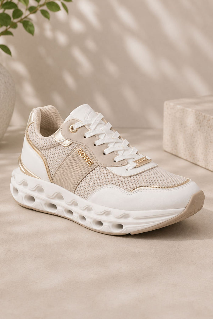 LLOYD & PRYCE Women's Boles Trainer - Cream
