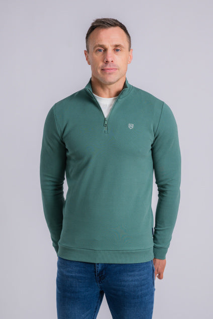 XV KINGS by Tommy Bowe Byron Bay 1/4 Zip Sweatshirt- Cypress