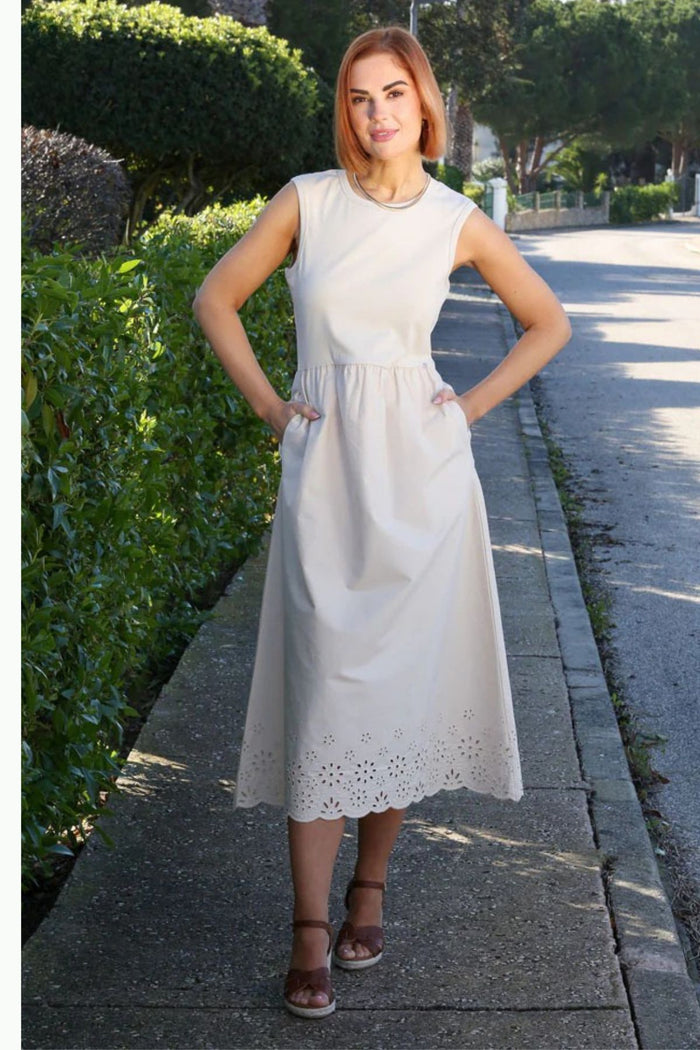 RANT & RAVE Carmen Midi Dress - Stone
