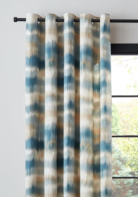 CATHERINE LANSFIELD : Ombre Texture Thermal Curtains - Teal