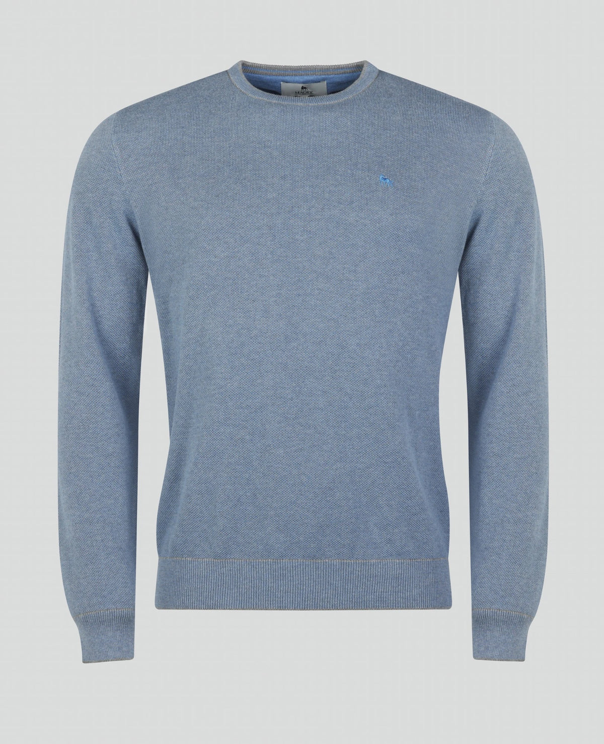 MAGEE Charlie Micro Crew Jumper - Sky Blue