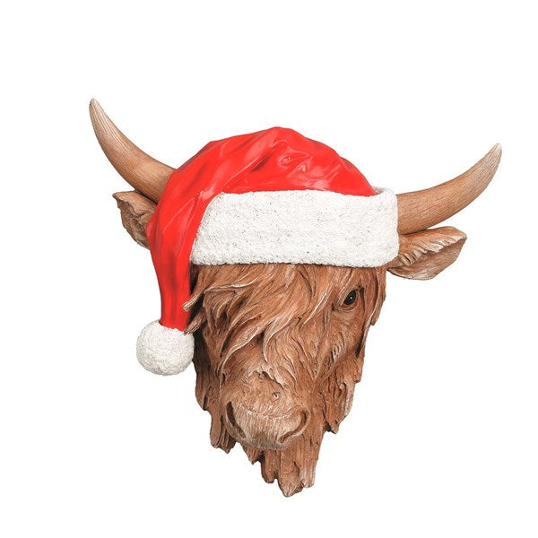 STRAITS Christmas Highland Cow Wall Decoration 37cm
