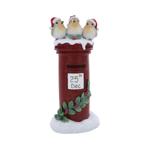STRAITS Christmas Robin Postbox Ornament 12×27cm