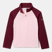 COLUMBIA Girls’ Glacial Fleece Quarter Zip Pullover - Pink