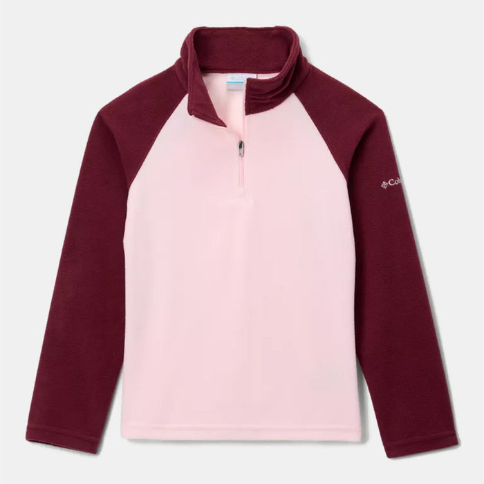 COLUMBIA Girls’ Glacial Fleece Quarter Zip Pullover - Pink