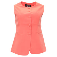 RANT & RAVE Melody Tailored Waistcoat - Coral
