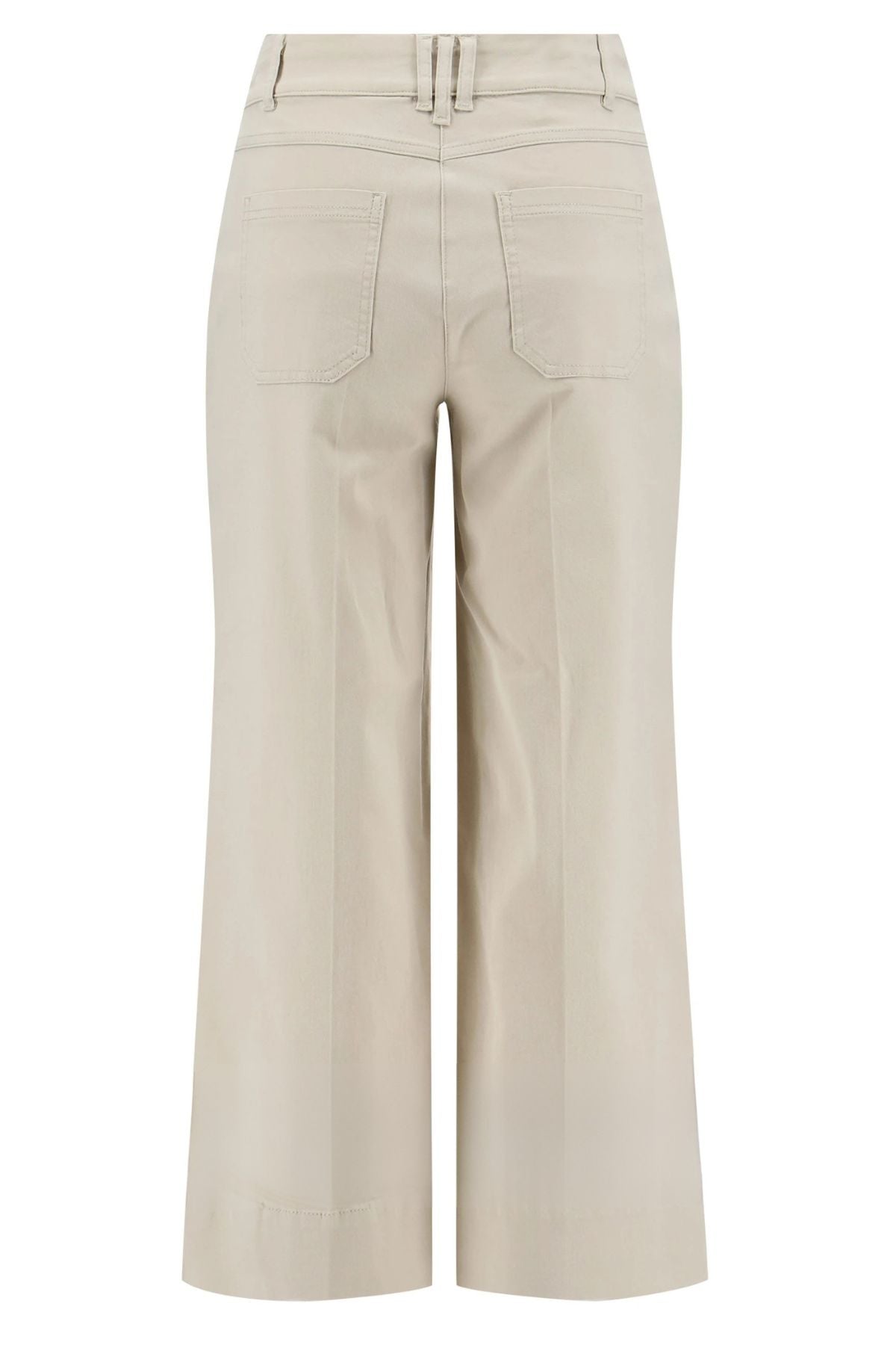 ROBELL Debby Cullotte Style Stretch Denim Trousers - Light Taupe