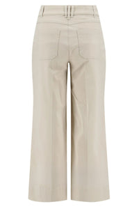 ROBELL Debby Cullotte Style Stretch Denim Trousers - Light Taupe