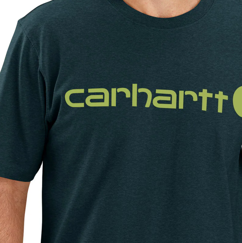 CARHARTT Dearborn Relaxed Logo T-Shirt - Teal