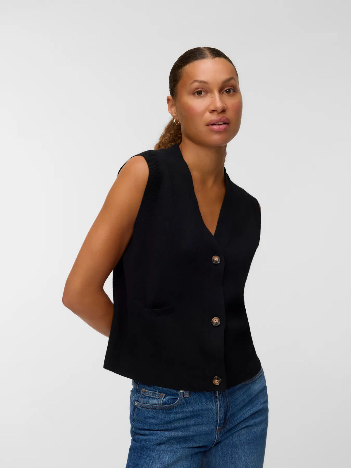 VERO MODA Brisa Waistcoat - Black