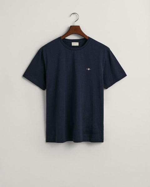 GANT : Regular Shield Short Sleeve T-Shirt - Evening Blue