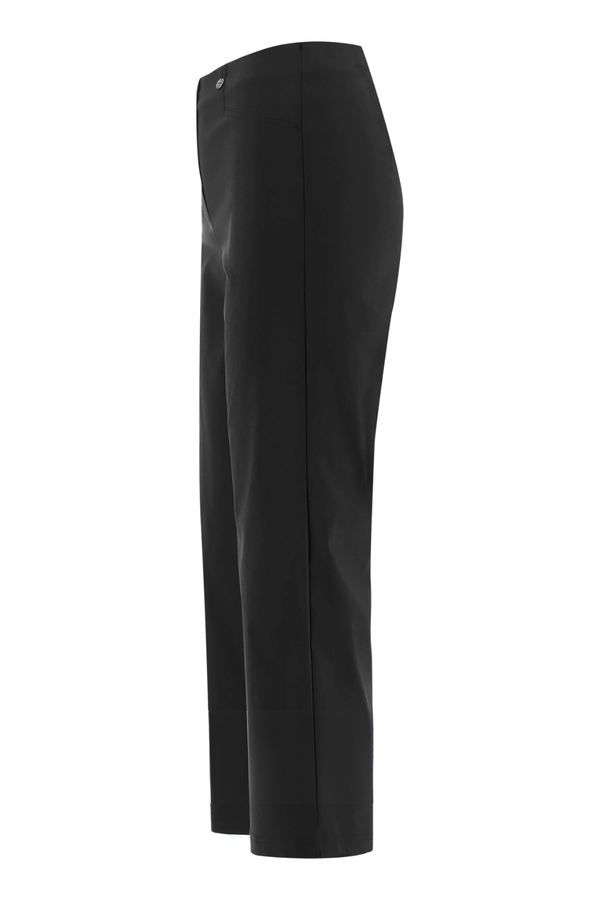 ROBELL Efi 09 Wide Leg Ankle Trousers - Black