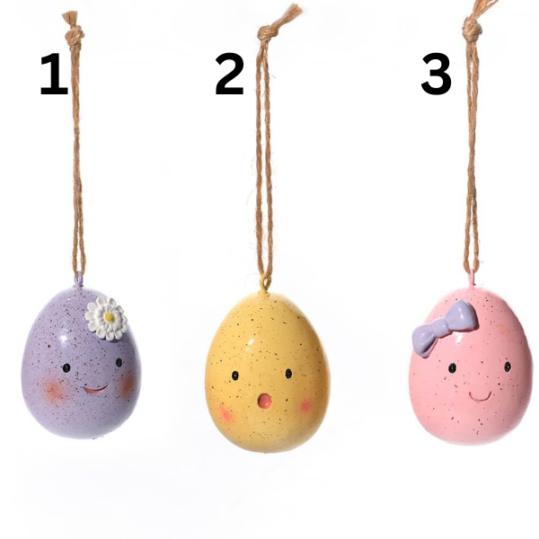 LANGS Easter Polyresin Egg Hanger 6cm - 1Pc