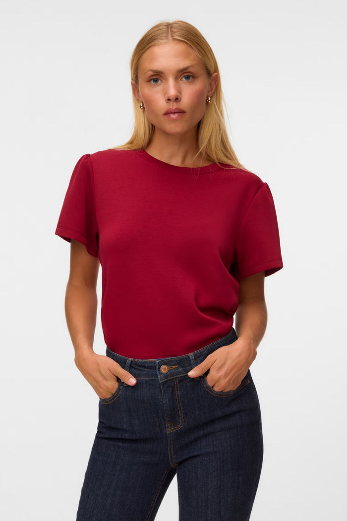 VERO MODA Ella T-Shirt - Red