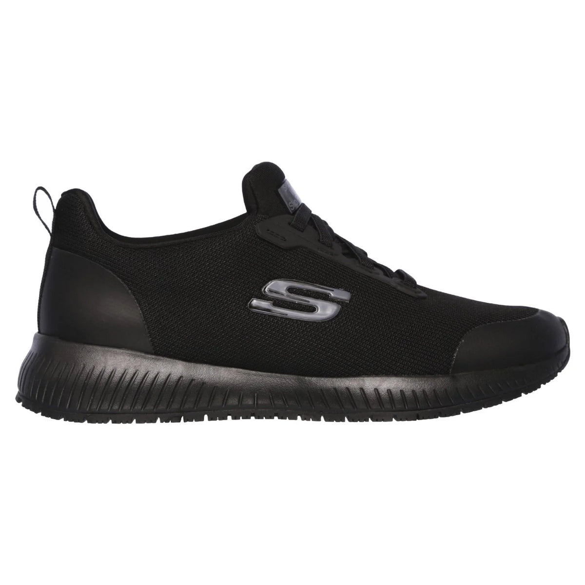 SKECHERS Women's Wide Fit Squad SR Work Shoes - Black | 77222