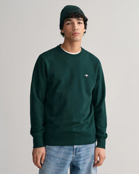 GANT Cotton Crew Neck Sweatshirt - Green