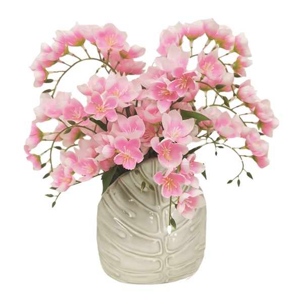 STRAITS Floral Pink Pot 25x26cm