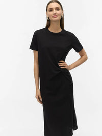 VERO MODA Tass O-Neck 7/8 Dress - Black
