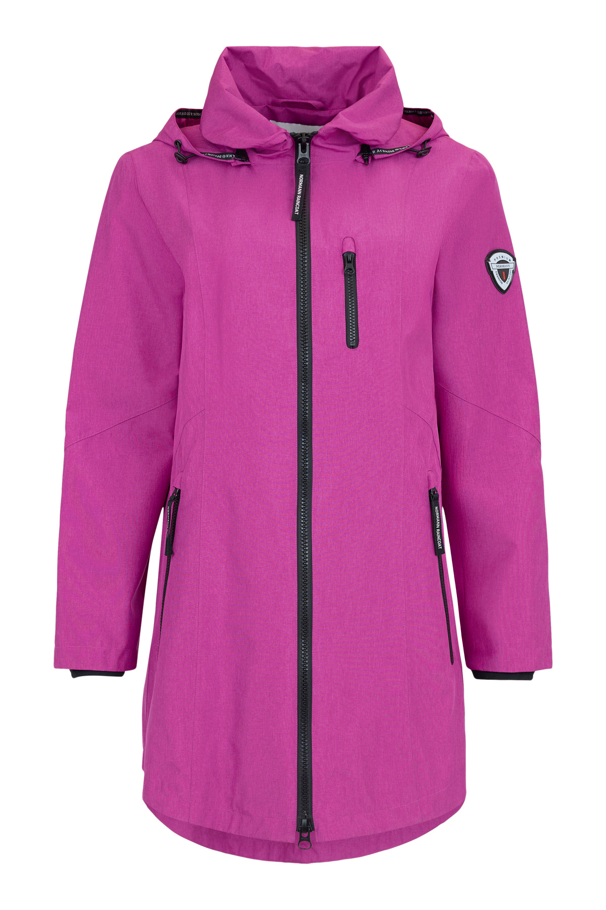 NORMANN Waterproof Hooded Raincoat - Fuchsia