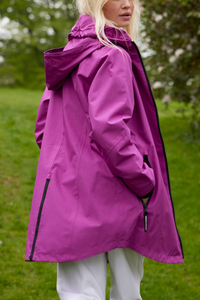 NORMANN Waterproof Hooded Raincoat - Fuchsia