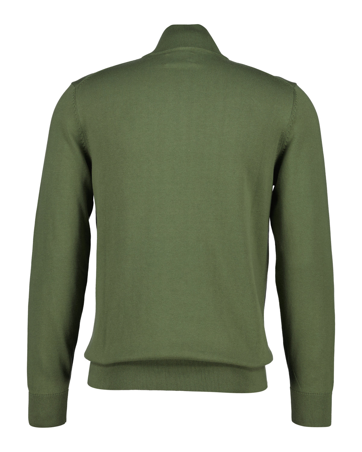 GANT Classic Cotton Half-Zip Sweater - Herb Green
