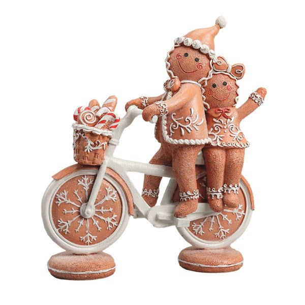 STRAITS Gingerbread Cyclist Christmas Figurine 25cm