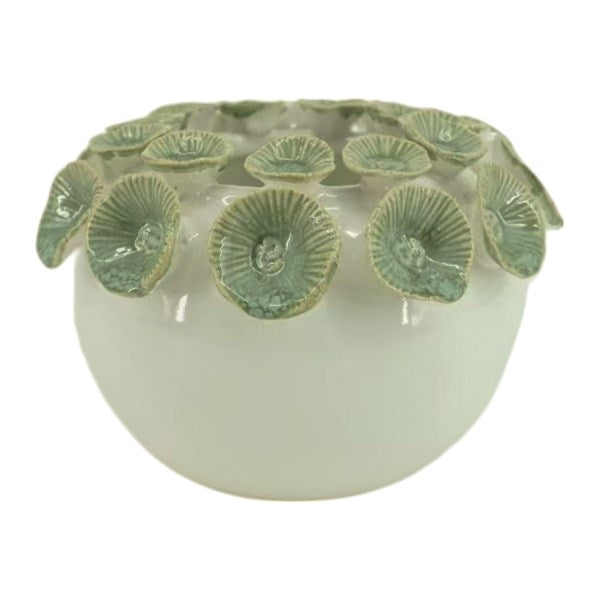 STRAITS Ceramic Green Leaf Bowl 18cm