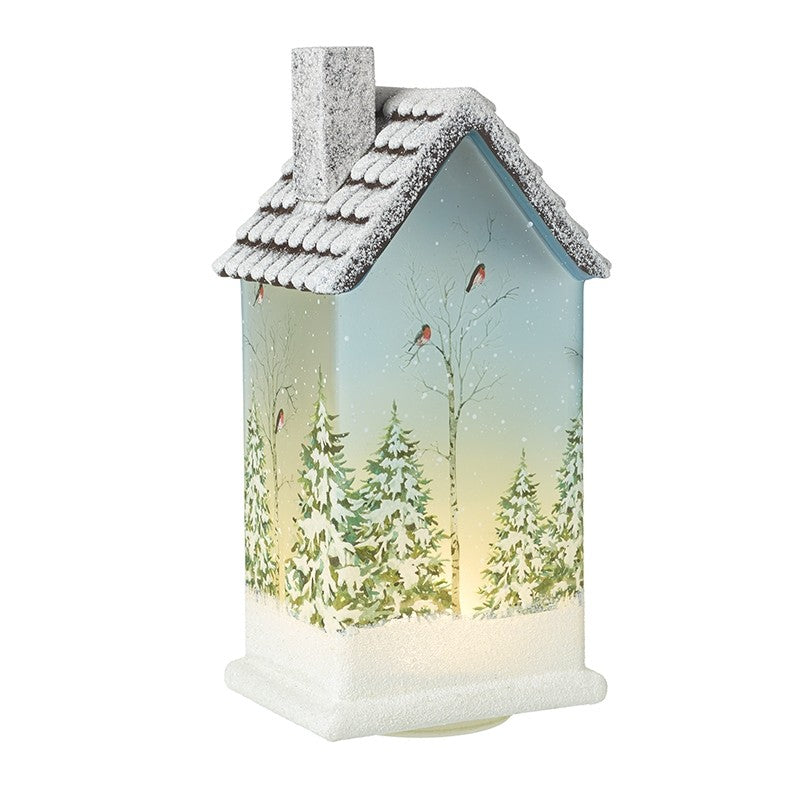 HEAVEN SENDS Winter LED Bird Box Lantern 22cm