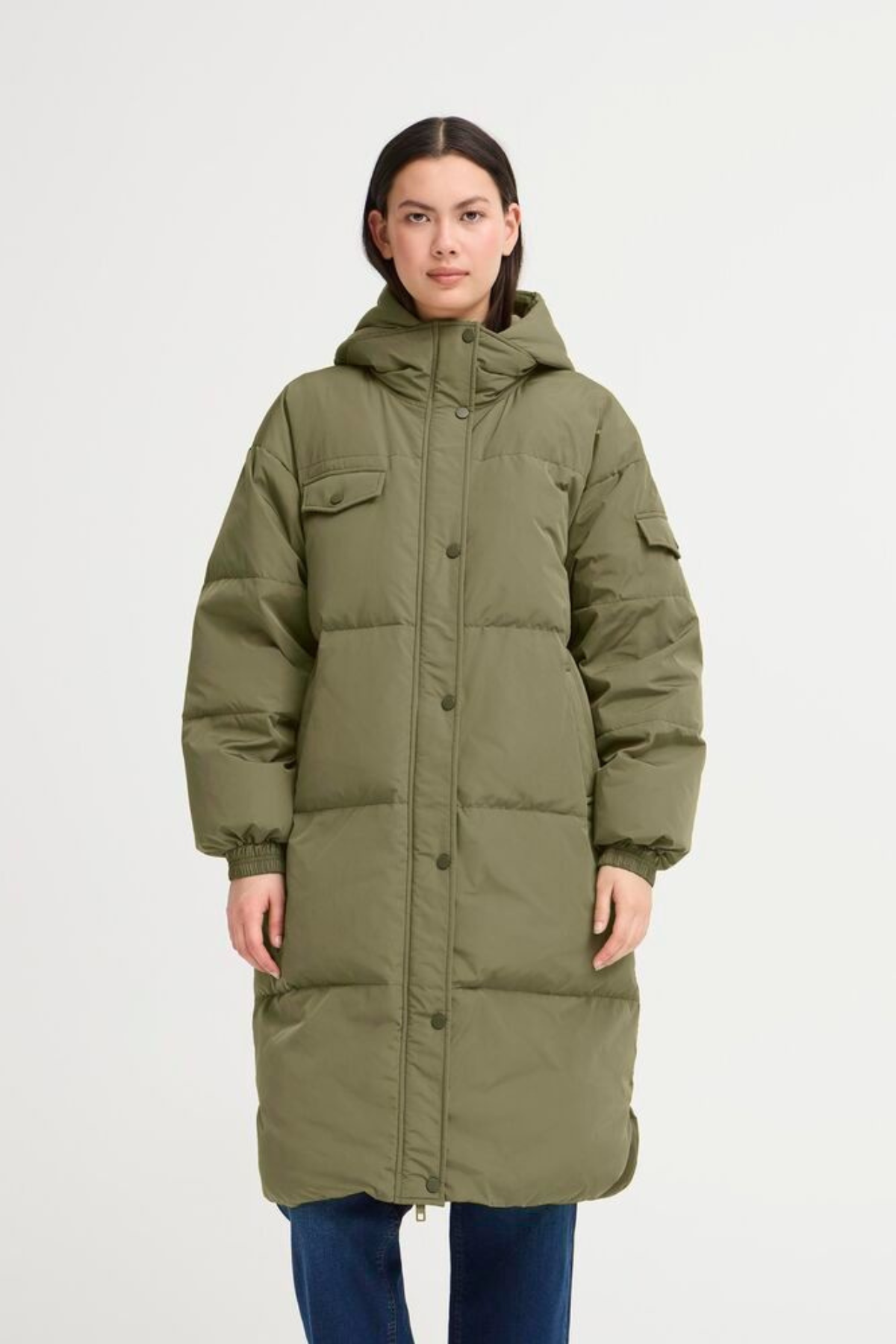 ICHI Bunala Down Jacket - Khaki