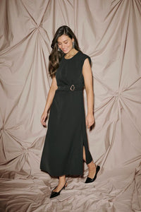 CULTURE Slinky Aram Midi Dress - Black