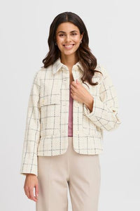 FRANSA Chani Woven Jacket - Cream