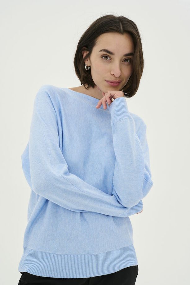CULTURE Annemarie Batwing Jumper - Light Blue