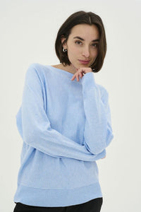 CULTURE Annemarie Batwing Jumper - Light Blue