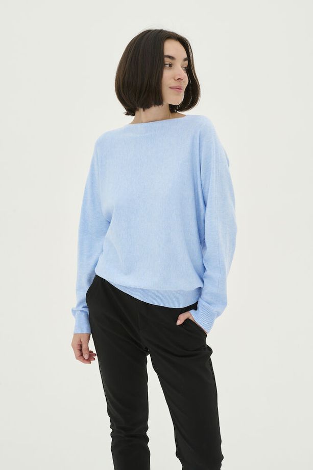 CULTURE Annemarie Batwing Jumper - Light Blue