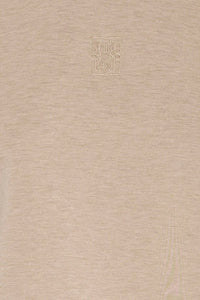 ICHI Cozy Short Sleeve Top - Beige